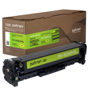   HP 305A (CE412A) Green Label  Patron (PN-305AYGL)