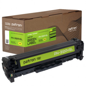   HP 312A (CF382A) Green Label,  Patron (PN-312AYGL)