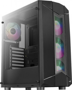  Aerocool PGS Sentinel ARGB Tempered Glass Black