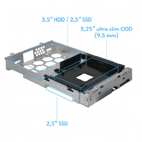  Chieftec UNI BE-10B-300 mATX   300W SLIM FF 9