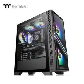  Thermaltake Versa T35 TG RGB/Black/Win/SPCC/Tempered Glass*2/120mm Standard Fan*1