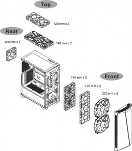  ThermalTake H350 TG RGB (CA-1R9-00M1WN-00) 9