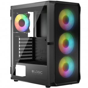  LogicConcept PORTOS MESH+GLASS ARGB fans 4x120mm BLACK   ATX (AT-PORTOS-10-0000000-0002) 6