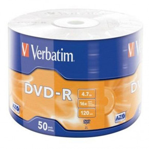  DVD-R Verbatim (43788) 4.7GB 16x Wrap, 50 