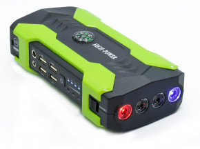     (CarJump Starter)+Power Bank HQ-Tech High-Power 28000mAh, 12V@200/600A, 4xUSB, SOS+LED, Box,  4