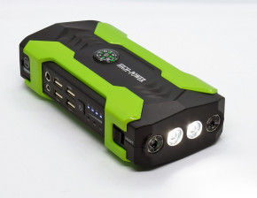     (CarJump Starter)+Power Bank HQ-Tech High-Power 28000mAh, 12V@200/600A, 4xUSB, SOS+LED, Box,  5