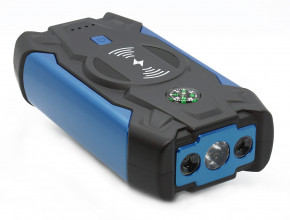     (CarJump Starter)+Power Bank HQ-Tech High-Power 39800mAh, 12V@600/1200A, 2xUSB+Wireless, SOS+LED, Box, Blue 3