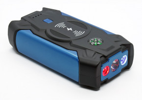     (CarJump Starter)+Power Bank HQ-Tech High-Power 39800mAh, 12V@600/1200A, 2xUSB+Wireless, SOS+LED, Box, Blue 4