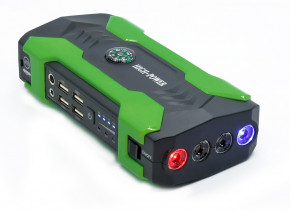     (CarJump Starter)+Power Bank HQ-Tech High-Power 28000mAh, 12V@200/600A, 4xUSB, SOS+LED, Box, Green 5