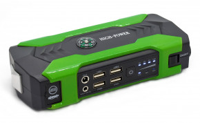     (CarJump Starter)+Power Bank HQ-Tech High-Power 28000mAh, 12V@200/600A, 4xUSB, SOS+LED, Box, Green 6