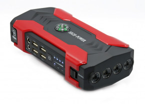     (CarJump Starter)+Power Bank HQ-Tech High-Power 28000mAh Red, 12V@200/600A, 4xUSB, SOS+LED, Box 3