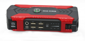     (CarJump Starter)+Power Bank HQ-Tech High-Power 28000mAh Red, 12V@200/600A, 4xUSB, SOS+LED, Box 4