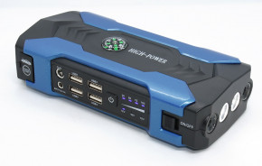     (CarJump Starter)+Power Bank HQ-Tech High-Power 28000mAh, 12V@200/600A, 4xUSB, SOS+LED, Box, Blue 3