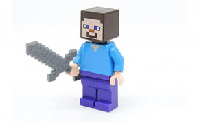  Lego Steve 1  (min009-used) 3