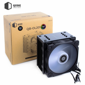   Qube QB-OL201 (120mm/4pin/800-1500RPM/30.8Dba/. TDP 135W/4 . ) 5