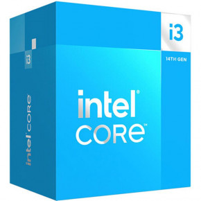  Intel Core i3 14100F 3.5GHz (12MB, Raptor Lake Refresh, 60W, S1700) Box (BX8071514100F)