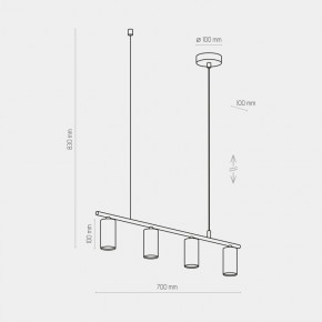  LOGAN 4 WH TK-Lighting 4422 5