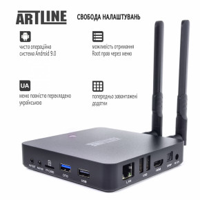  Artline TvBox KM6 Amlogic S922X Android 9 4+64G 2.4G/5G 2T2R WiFi 802.11 b/g/n/ac 6