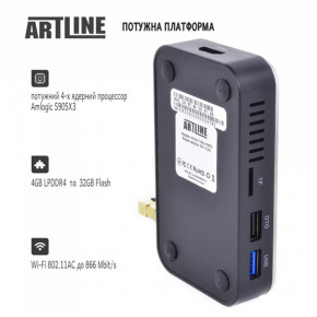 HD  Artline TvBox KMX3 (S905X3/4GB/32GB) 5