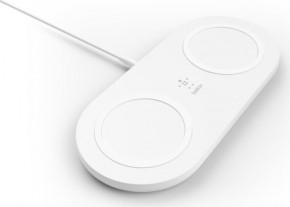    Belkin Dual Pads Wireless Charging Qi 15W white (WIZ008VFWH)