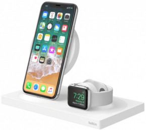    Belkin 2-in-1 Wireless Pad/Stand/Apple Watch, white (F8J234VFWHT-APL) 4