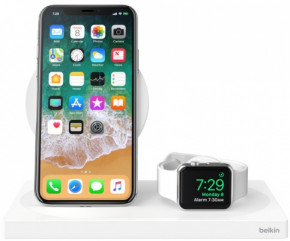    Belkin 2-in-1 Wireless Pad/Stand/Apple Watch, white (F8J234VFWHT-APL) 5