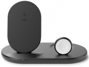   Belkin 3-in-1 Wireless Pad/Stand/Apple Watch, black (WIZ001VFBK)