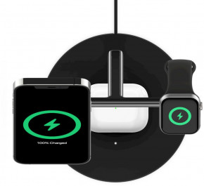    Belkin 3in1 MagSafe iPhone 12 Wireless Charger, black (WIZ009VFBK) 8