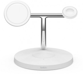    Belkin 3in1 MagSafe iPhone 12 Wireless Charger, white (WIZ009VFWH) 3