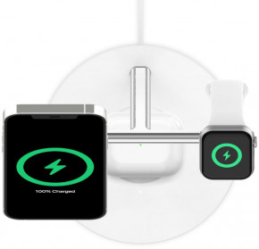    Belkin 3in1 MagSafe iPhone 12 Wireless Charger, white (WIZ009VFWH) 10