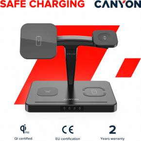   Canyon WS-404 4in1 Wireless charger (CNS-WCS404B) 6