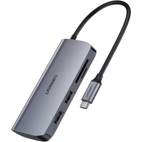 - USB3.0 Type-C --> USB 3.0x2/HDMI/RJ45/SD/TF/PD Ugreen CM212 ѳ (50852)