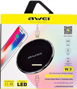    Awei W3 Wireless Charger Black 3