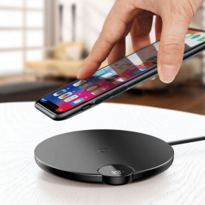   Baseus Digtal LED Display Wireless Charger Black 4