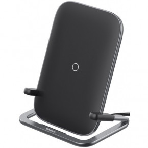   Baseus Rib Horizontal and Vertical Holder Wireless Charging 15W Black 3