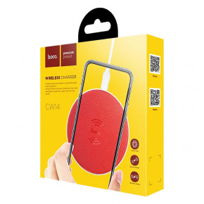    Hoco CW14 wireless charger 1A Red 3