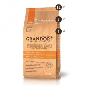   Grandorf Junior Natural&Healthy Lamb&Brown Rice   ,    , 3  119083