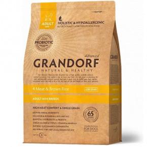   Grandorf Living Probiotics 4 Meat & Brown Rice Mini    , 4   , 3  od-7024