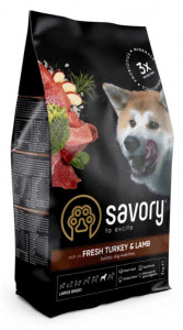     Savory Large Breeds rich in Fresh Turkey  Lamb 12 kg (30242)