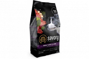     Savory Medium Breed rich in Fresh Turkey Lamb 1 kg (30259)