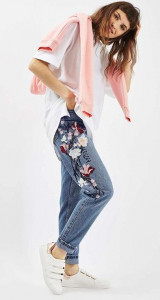     Mom Jeans Flowers Berni Fashion  (54478) 5