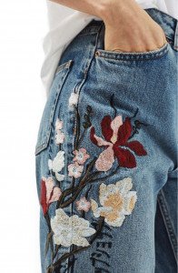     Mom Jeans Flowers Berni Fashion  (54478) 6