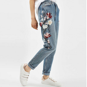     Mom Jeans Flowers Berni Fashion  (54478) 11