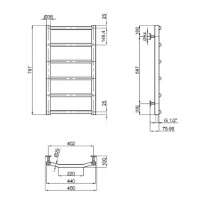   Lidz Trapezium (CRM) D38/25 400x800 P6 SD00041358 3