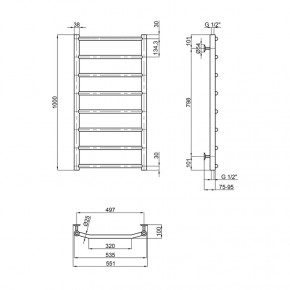   Lidz Trapezium (CRM) D38/25 500x1000 P8 SD00041359 3