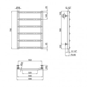   Lidz Trapezium (CRM) D38/25 500x800 P6 SD00041364 3