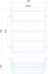   Q-TAP Standard shelf P5 500x700 3