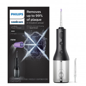  Philips Sonicare Power Flosser 3000 Cordless Black (HX3806/23)