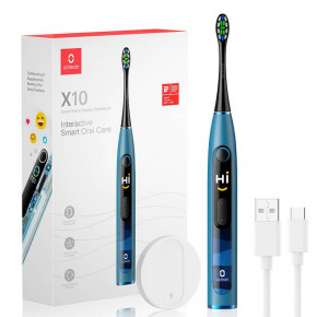    Oclean X10 Electric Toothbrush Blue (6970810551914) 6