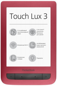   Pocketbook 626 Touch Lux 3 Ruby Red